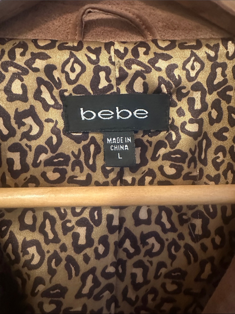 Y2K bebe Suede Trench Coat in Brown - Picture 2 of 3